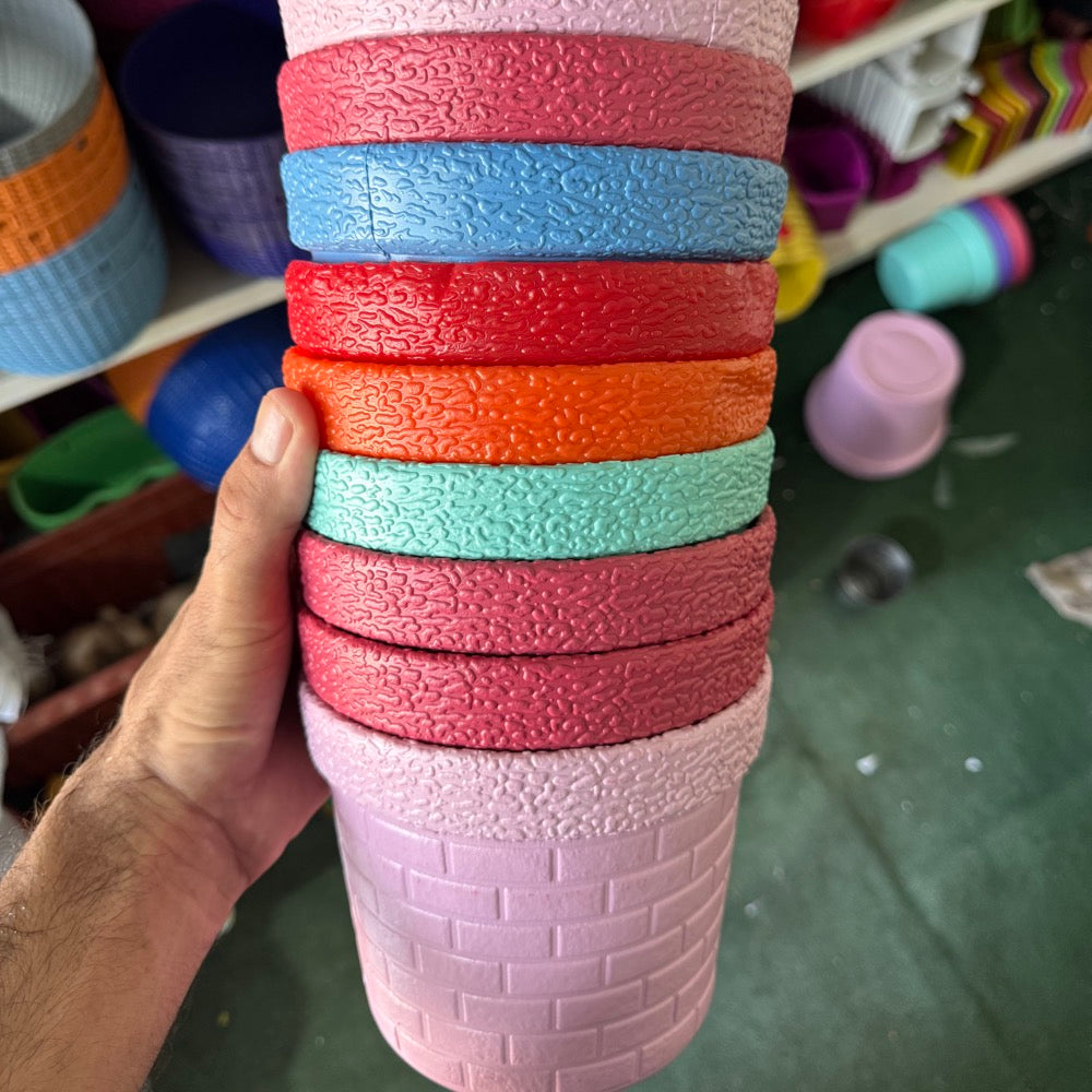 Brick Design indoor plant pots , Non breakable material