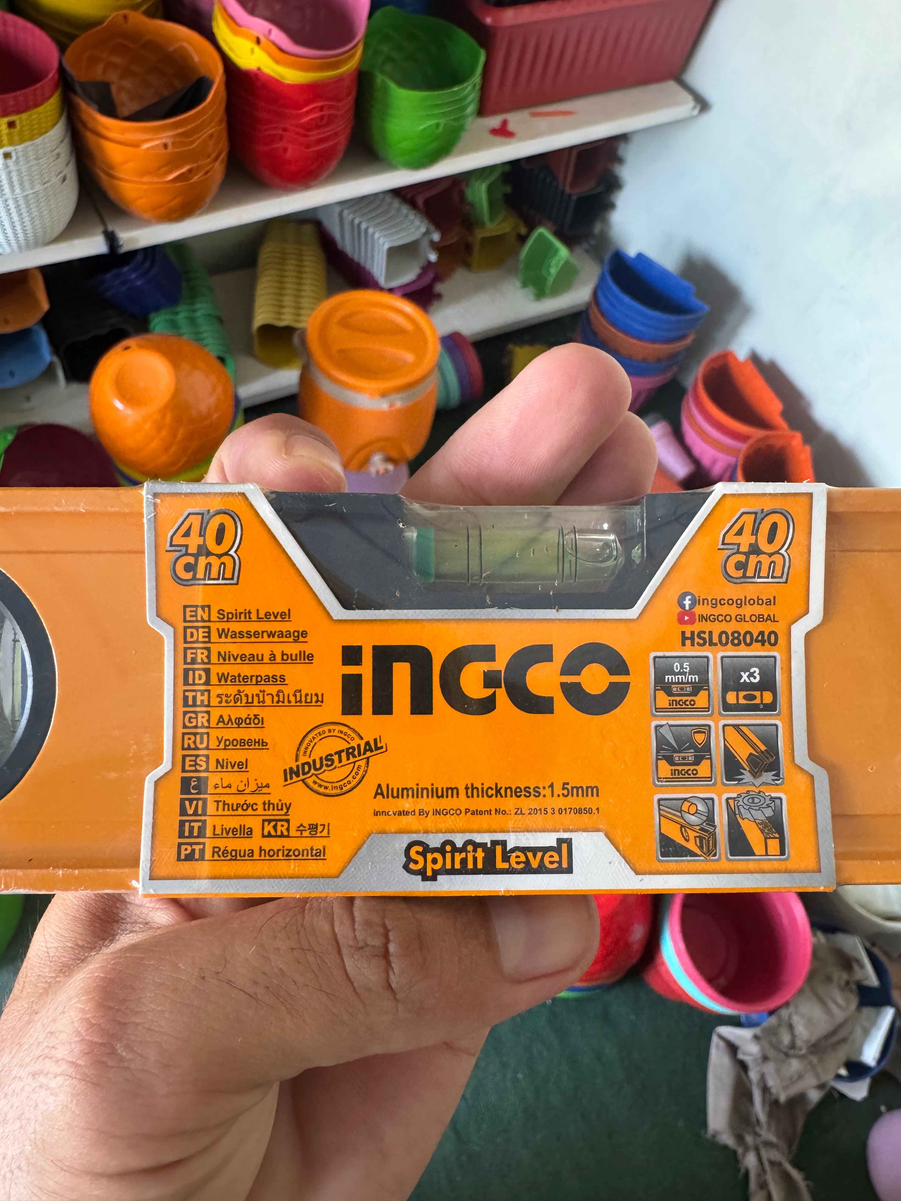 Ingco company spirit leveler 40 cm